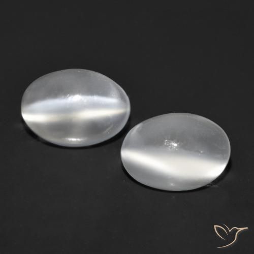 1.53 ct Oval Cat's Eye Moonstone, 7.1 x 5.1 mm From India, Photo A