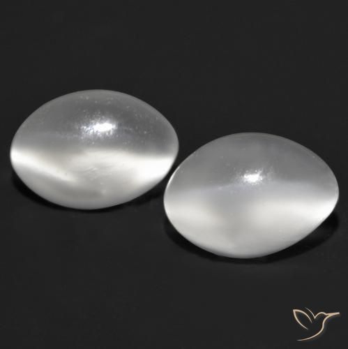 1.55 ct Oval Cat's Eye Moonstone, 6.9 x 5 mm From India, Photo A