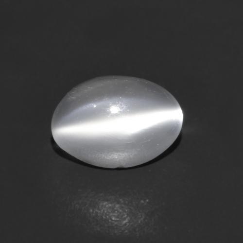 0.8 Carat White Cat\'s Eye Moonstone Gem from India
