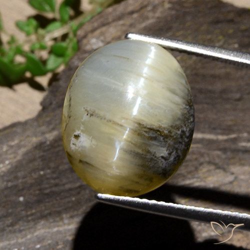 11.91 ct Oval Cat's Eye Opal, 15.5 x 13 mm From Madagascar, Photo A