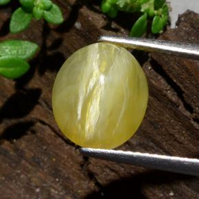 3.9ct Oval Cabochon Greenish Yellow Cat's Eye Opal Gem for sale 3.9ct Oval Cabochon Greenish Yellow Cat's Eye Opal Gem (ID: 484274)
