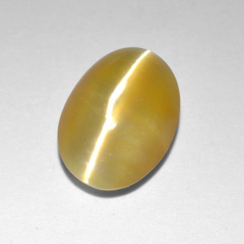 0.9ct Yellow Cat's Eye Opal Gem from Madagascar