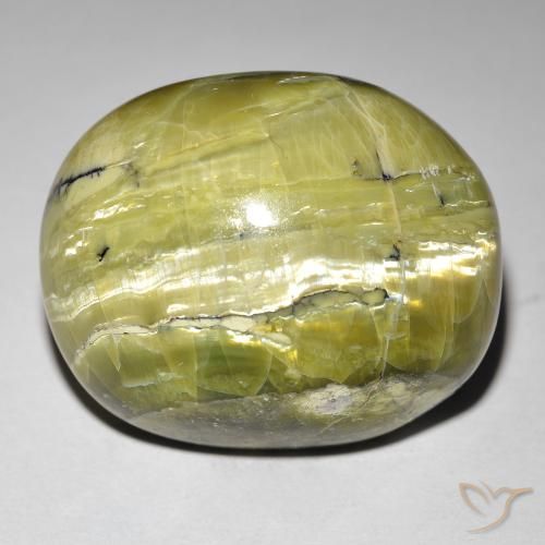 Opale Occhio di Gatto 25,1 x 20,8mm verde Ovale cabochon dal Brasile, peso di 38,88 ct, gemma naturale non trattati in purezza Opaque, 1 pezzo Opale Occhio di Gatto - Colore: Verde medio, durezza Mohs di 5,5 - 6,5, Photo A