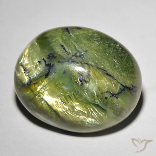 20.74ct Oval Cat's Eye Opal Gemstone 20.6 x 16.8 mm GemSelect