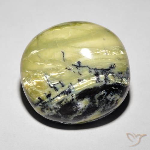 18.52ct Natural Medium Green Cat's Eye Opal, Oval, Opaque