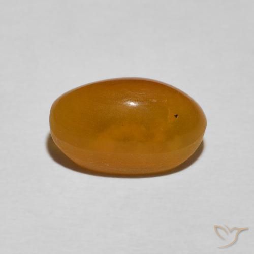 Cat's Eye Opal Gemstone in 11.6 x 6.8 mm Size for Sale, Cat's Eye Opal Stone in Golden-Brown Color