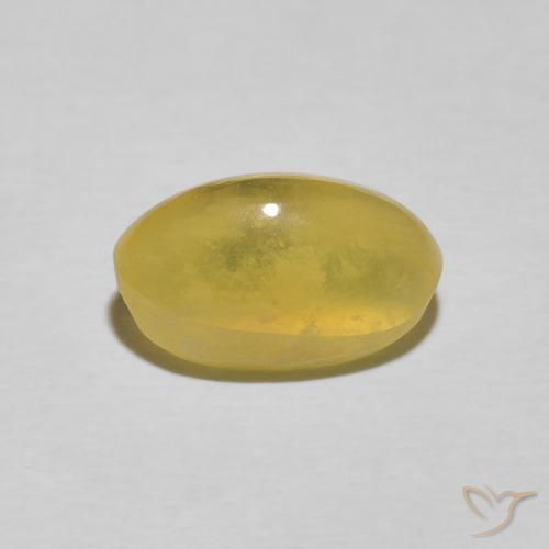 Cat's Eye Opal Gemstone in 11.2 x 6.6 mm Size for Sale, Cat's Eye Opal Stone in Royal Yellow Color