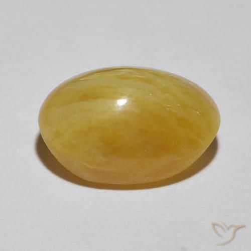 Cat's Eye Opal Gemstone in 15.6 x 10.5 mm Size for Sale, Cat's Eye Opal Stone in Rich Yellow Color