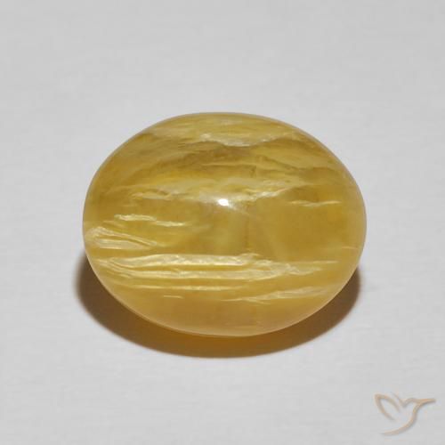 7.14 ct Oval Cat's Eye Opal, 13.6 x 10.8 mm From Madagascar, Photo A