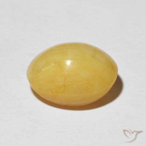 Cat's Eye Opal Gemstone in 13.4 x 10.6 mm Size for Sale, Cat's Eye Opal Stone in Medium Golden Color