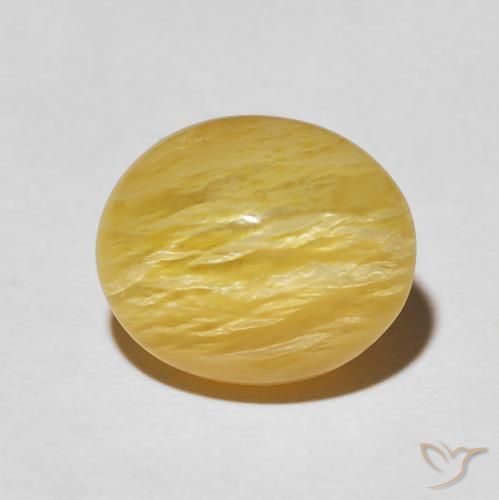 6.32 ct Oval Cat's Eye Opal, 13.7 x 11.5 mm From Madagascar, Photo A