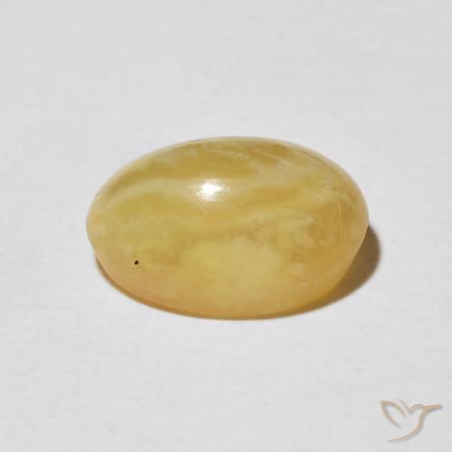 Cat's Eye Opal Gemstone in 13 x 9 mm (calibrated) Size for Sale, Cat's Eye Opal Stone in Medium Golden Color