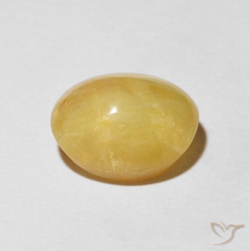 Cat's Eye Opal Gemstone in 12.9 x 10.7 mm Size for Sale, Cat's Eye Opal Stone in Medium Golden Color