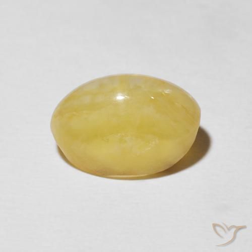 Cat's Eye Opal Gemstone in 13 x 9 mm (calibrated) Size for Sale, Cat's Eye Opal Stone in Tuscany Yellow Color