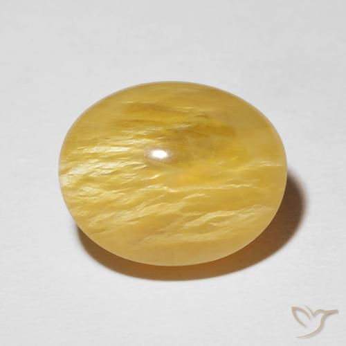 10.02 ct Oval Cat's Eye Opal, 15.8 x 13.1 mm From Madagascar, Photo A