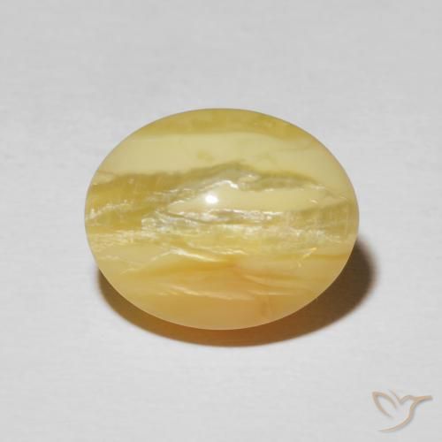6.56 ct Oval Cat's Eye Opal, 14.1 x 11.4 mm From Madagascar, Photo A