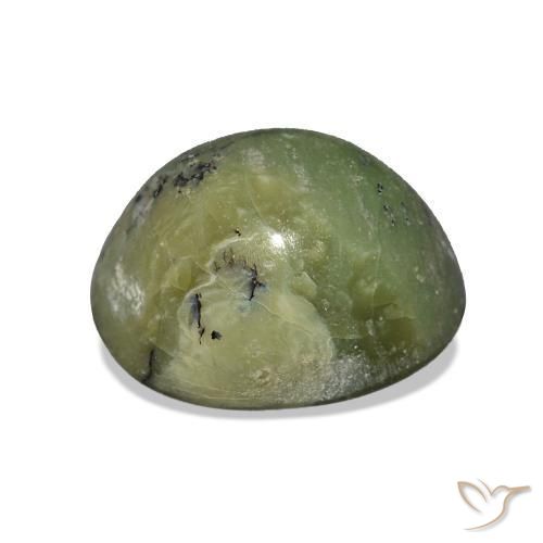 Cat's Eye Opal Gemstone in 10.9 x 9.4 mm Size for Sale, Cat's Eye Opal Stone in Earthy Green Color