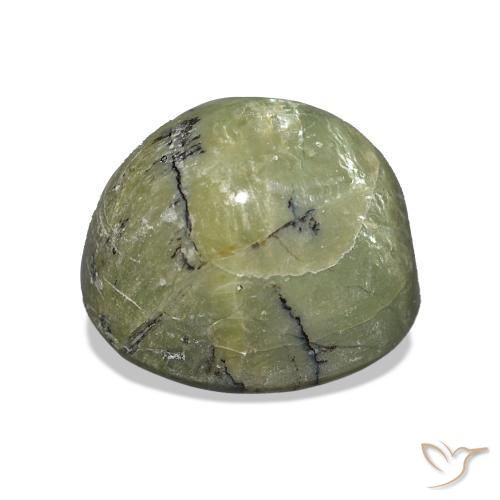 Cat's Eye Opal Gemstone in 11.2 x 10.2 mm Size for Sale, Cat's Eye Opal Stone in Earthy Green Color