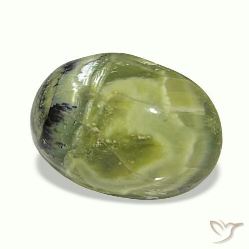 8.39 ct Multicolor Cat's Eye Opal Stone, Natural Cat's Eye Opal in Oval Cabochon Shape for Sale