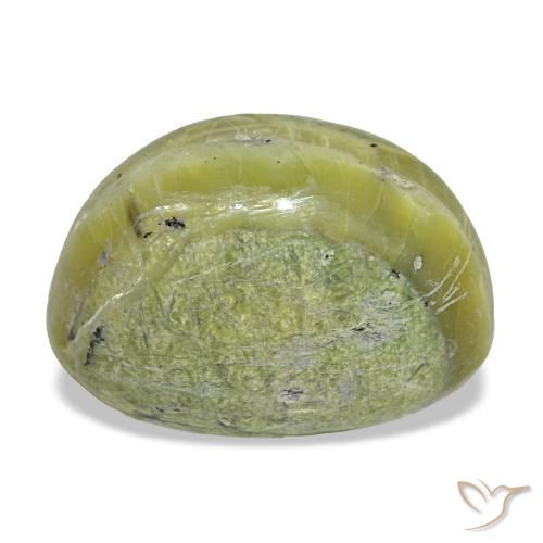 Cat's Eye Opal Gemstone in 16 x 12 mm (calibrated) Size for Sale, Cat's Eye Opal Stone in Warm Green Color