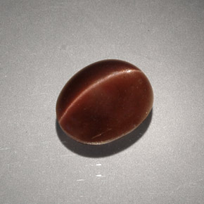 2.56 ct Brown Cat's Eye Scapolite Stone, Natural Cat's Eye Scapolite in Oval Cabochon Shape for Sale