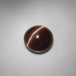 5.82 ct Brown Cat's Eye Scapolite Gemstone, Cat's Eye Scapolite Gem in Round Cabochon Shape for Sale.