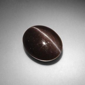 Cat's Eye Scapolite Gemstone in 13.6 x 11.1 mm Size for Sale, Cat's Eye Scapolite Stone in Dark Brown Color