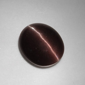 5.88 ct Brown Cat's Eye Scapolite Gemstone, Cat's Eye Scapolite Gem in Oval Cabochon Shape for Sale.