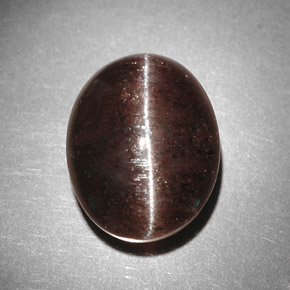 9.31 ct Brown Cat's Eye Scapolite Stone, Natural Cat's Eye Scapolite in Oval Cabochon Shape for Sale