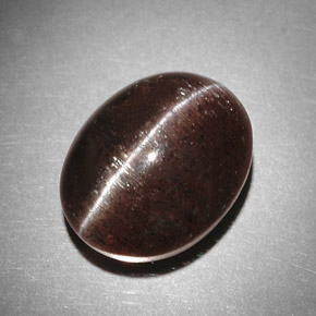 Cat's Eye Scapolite Gemstone in 13.4 x 10.7 mm Size for Sale, Cat's Eye Scapolite Stone in Brown Color