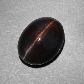 9.21 ct Brown Cat's Eye Scapolite Stone, Natural Cat's Eye Scapolite in Oval Cabochon Shape for Sale