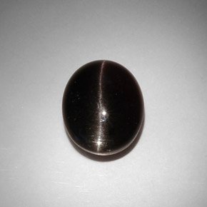 11.50 ct Brown Cat's Eye Scapolite Stone, Natural Cat's Eye Scapolite in Oval Cabochon Shape for Sale