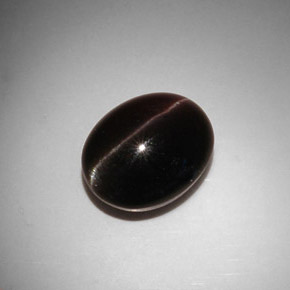 Cat's Eye Scapolite Gemstone in 15 x 12.1 mm Size for Sale, Cat's Eye Scapolite Stone in Dark Brown Color
