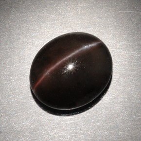 6.82 ct Brown Cat's Eye Scapolite Gemstone, Cat's Eye Scapolite Gem in Oval Cabochon Shape for Sale.