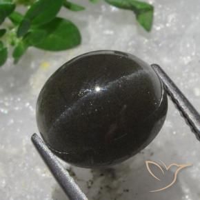 5.43 ct Brown Cat's Eye Scapolite Stone, Natural Cat's Eye Scapolite in Oval Cabochon Shape for Sale