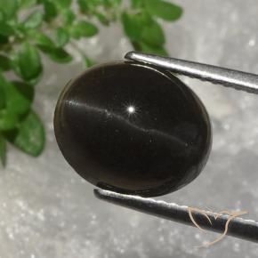 5.07 ct Brown Cat's Eye Scapolite Stone, Natural Cat's Eye Scapolite in Oval Cabochon Shape for Sale