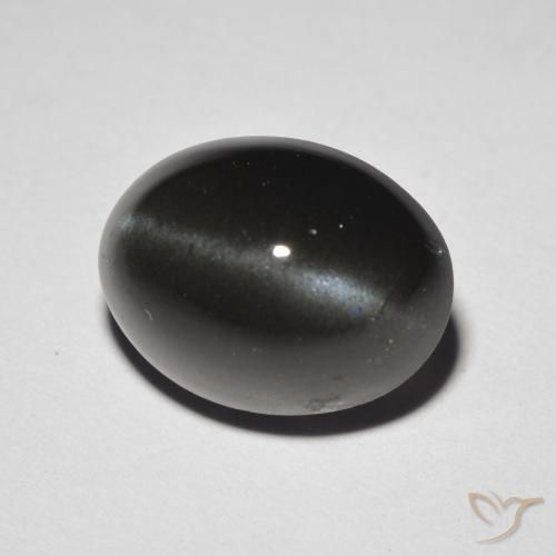 5.85 ct Brown Cat's Eye Scapolite Stone, Natural Cat's Eye Scapolite in Oval Cabochon Shape for Sale