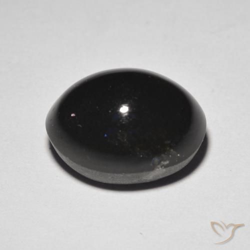 Cat's Eye Scapolite Gemstone in 11.8 x 9 mm Size for Sale, Cat's Eye Scapolite Stone in Dark Chocolate Brown Color