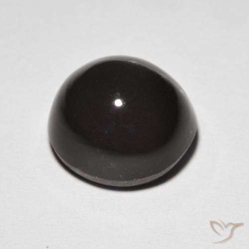 Cat's Eye Scapolite Gemstone in 8.9 x 8.3 mm Size for Sale, Cat's Eye Scapolite Stone in Blackish Brown Color