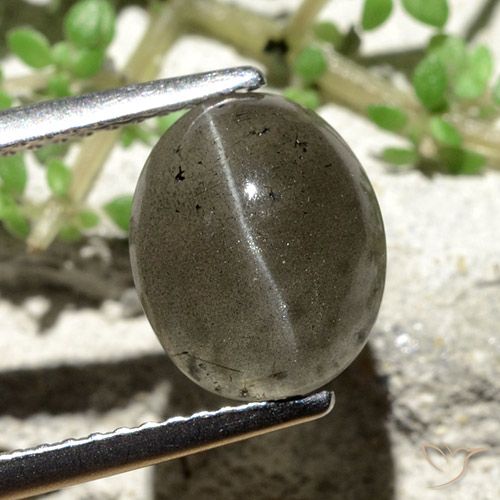 Scapolite Ovale Oeil De Chat 3,81 Carats, 10 x 8,2 mm De Madagascar, Photo A