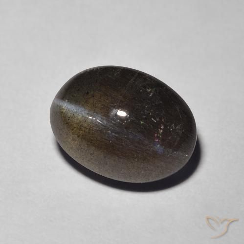 2.94 ct Brown Cat's Eye Scapolite Stone, Natural Cat's Eye Scapolite in Oval Cabochon Shape for Sale
