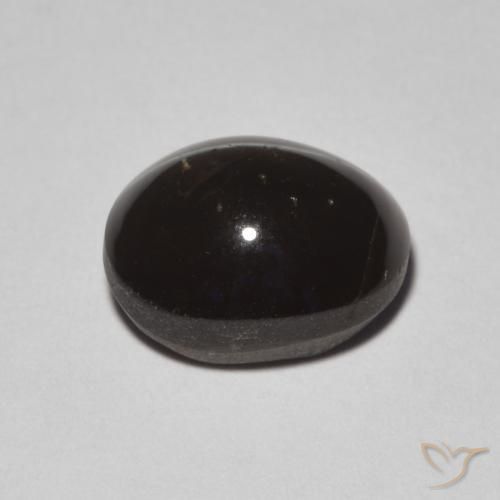 Cat's Eye Scapolite Gemstone in 9 x 7 mm (calibrated) Size for Sale, Cat's Eye Scapolite Stone in Black Color