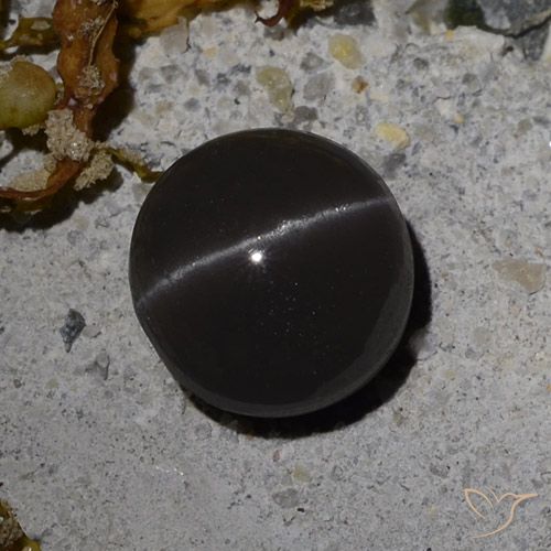 Scapolite Oeil de Chat Rond 3,08 ct, 8,4 mm de Madagascar, Photo A