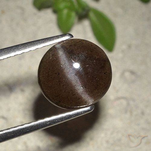 Escapolita Ojo De Gato Redonda De 2,01 Quilates, 8,8 mm De Madagascar, Photo A