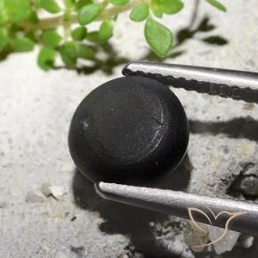 Cat's Eye Scapolite Gemstone in 8.5 mm (calibrated) Size for Sale, Cat's Eye Scapolite Stone in Black Color