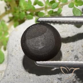 Cat's Eye Scapolite Gemstone in 9 mm (calibrated) Size for Sale, Cat's Eye Scapolite Stone in Black Color
