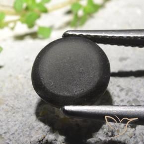 Cat's Eye Scapolite Gemstone in 9.5 mm (calibrated) Size for Sale, Cat's Eye Scapolite Stone in Black Color