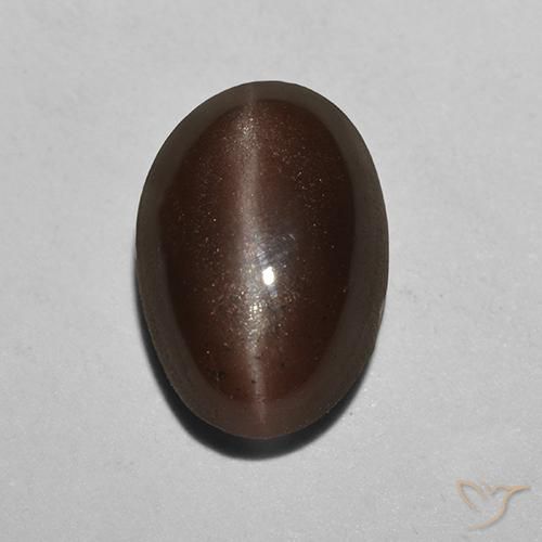 2.12ct Natural Umber Brown Cat's Eye Scapolite, Oval, Translucent