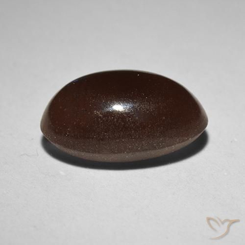 Cat's Eye Scapolite Gemstone in 10 x 6.6 mm Size for Sale, Cat's Eye Scapolite Stone in Umber Brown Color