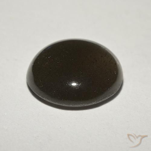 Cat's Eye Scapolite Gemstone in 9 mm (calibrated) Size for Sale, Cat's Eye Scapolite Stone in Black Color